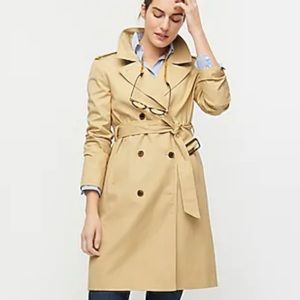 Jcrew tan trench coat